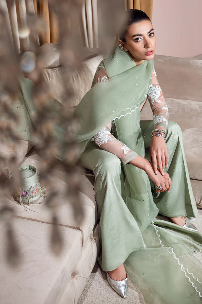 Omaira | Festive Wear Silk Embellished Dress