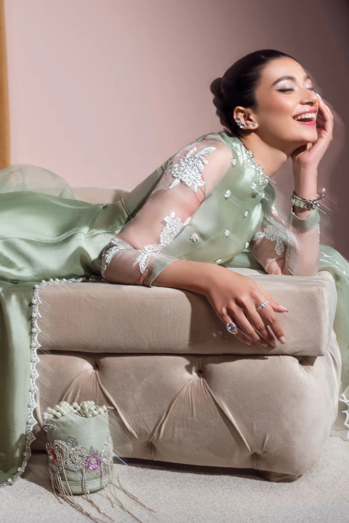 Omaira | Festive Wear Silk Embellished Dress