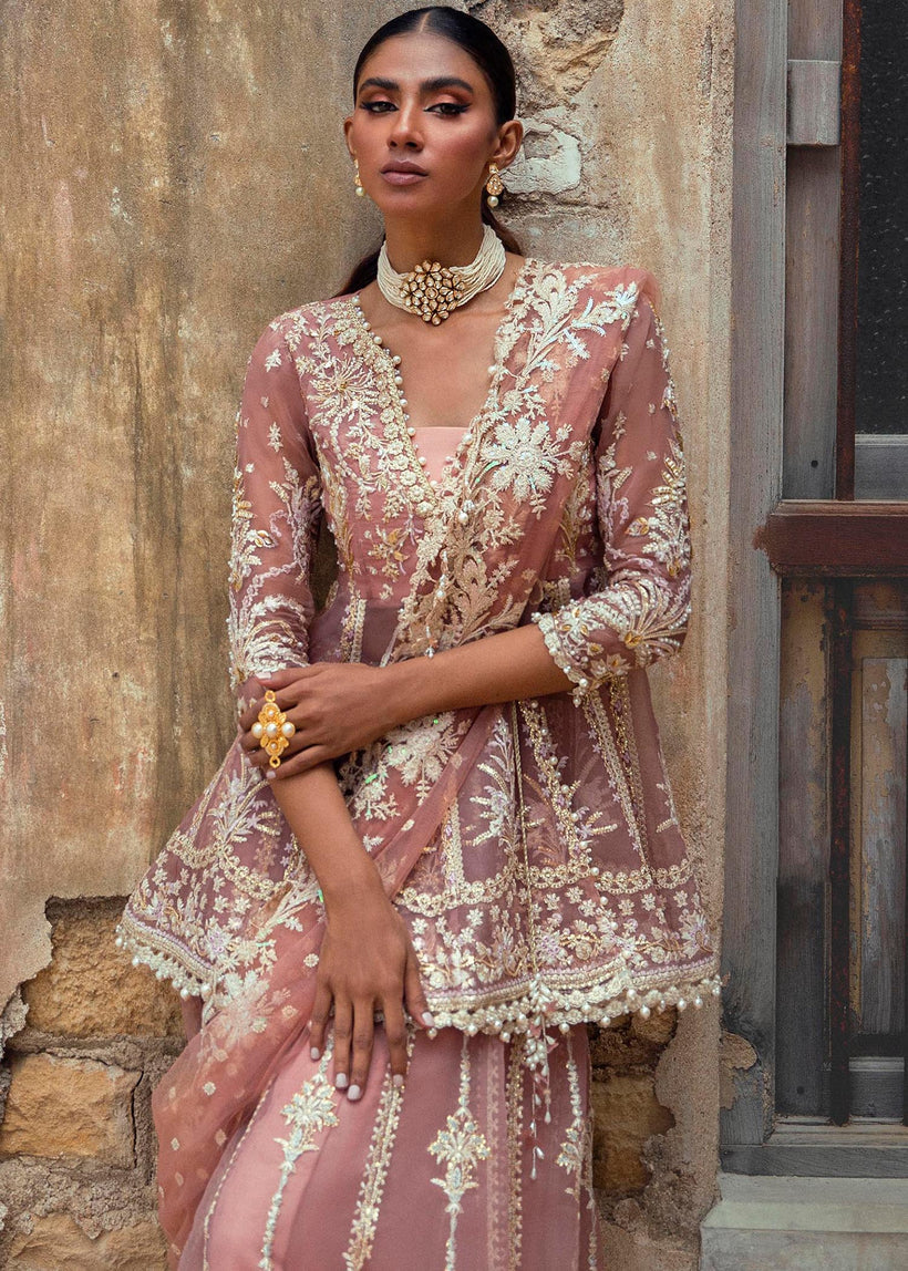 Sana Safinaz | Festive Wear Organza Embellished Lehenga