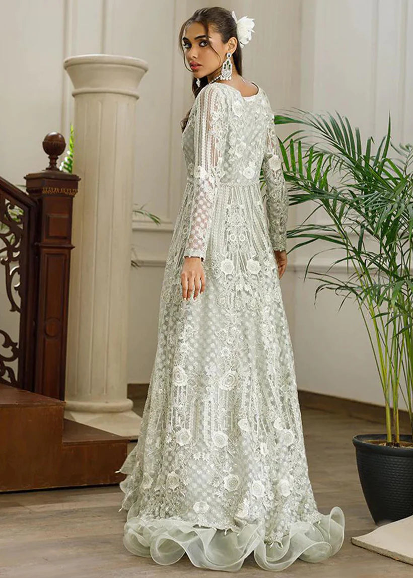 Marlene | Floral Embroidered Angrakha Gown