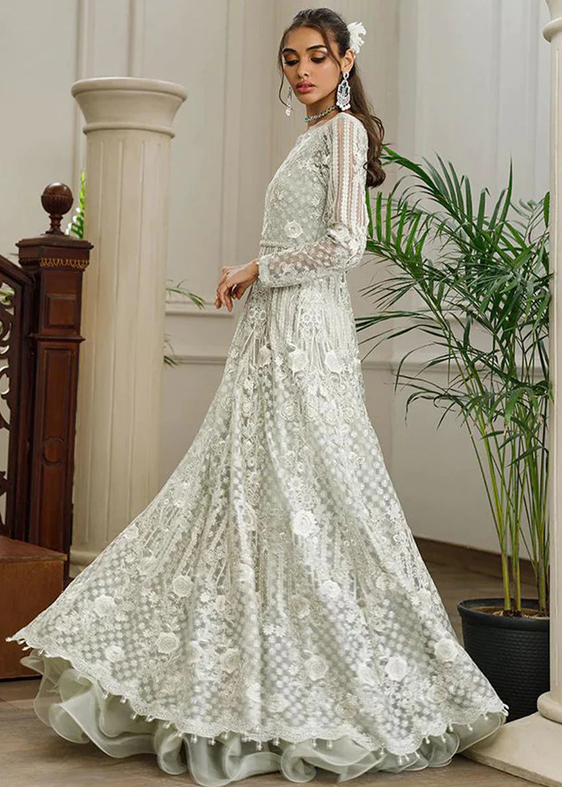 Marlene | Floral Embroidered Angrakha Gown