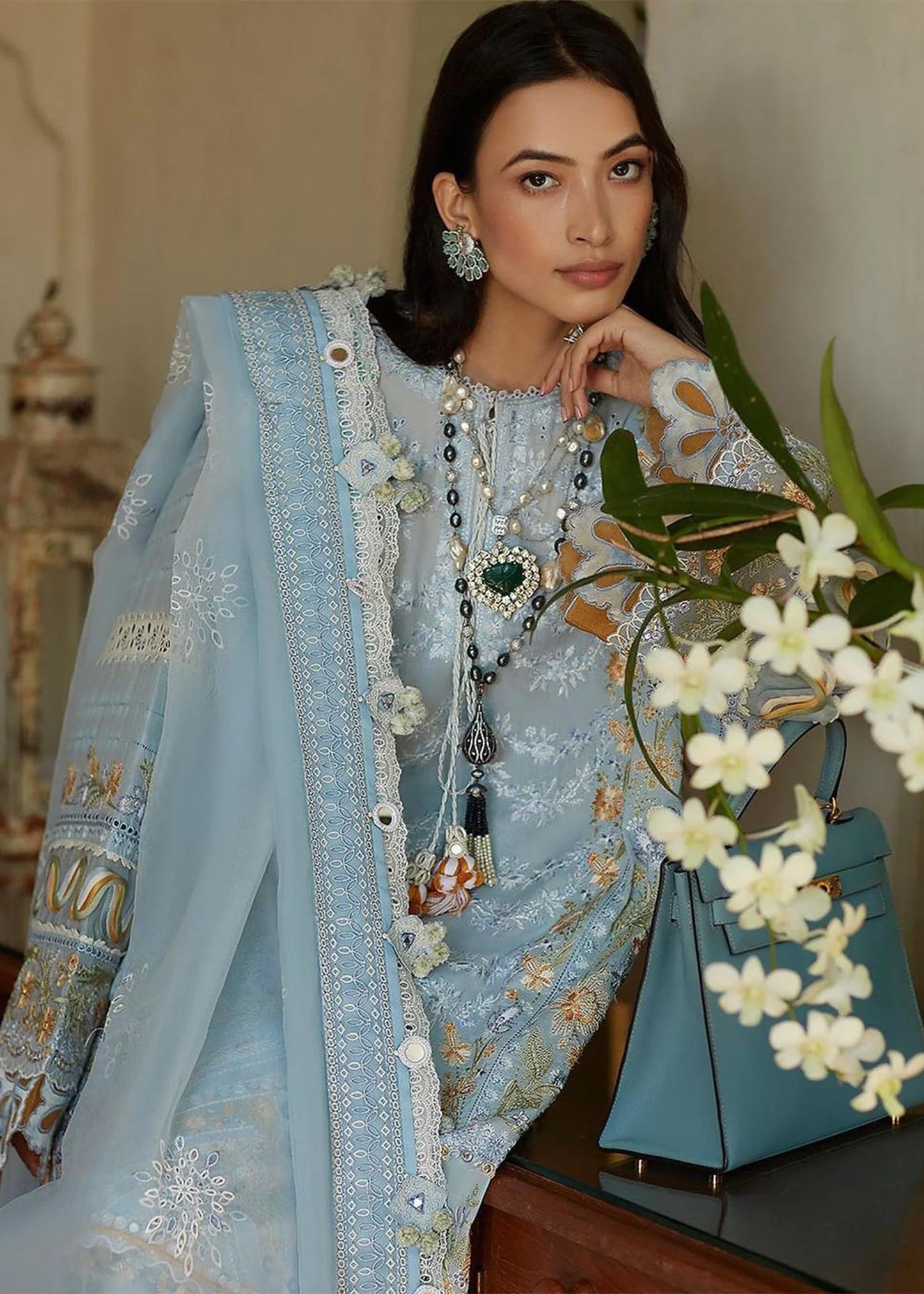 MIRA | Summer Lawn Floral Embroidery