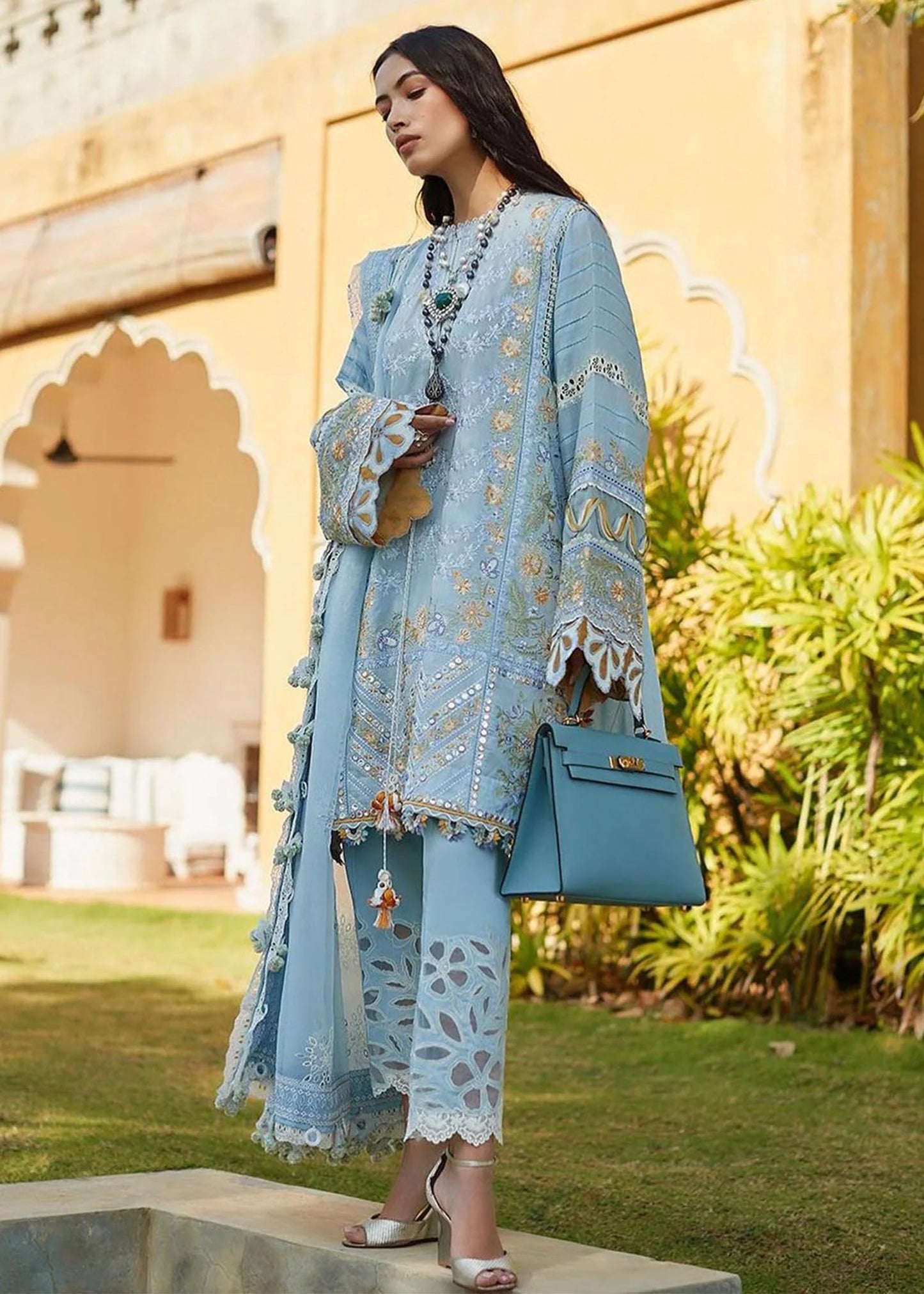 MIRA | Summer Lawn Floral Embroidery