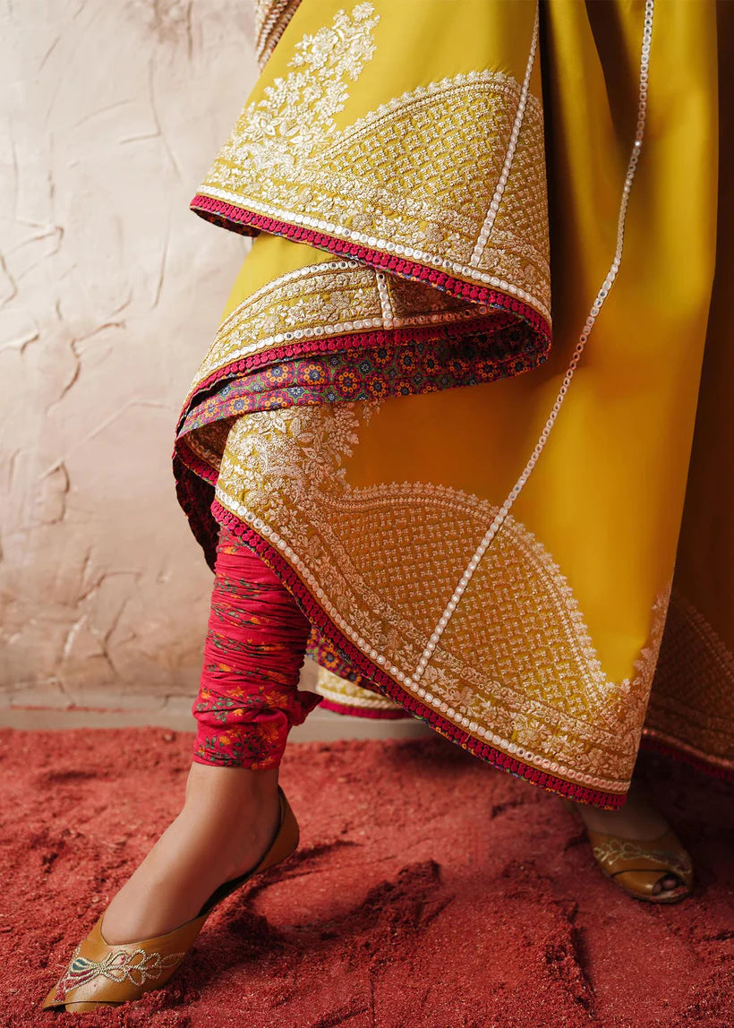 Hussain Rehar | Zard Bahaar | Pishwas Embroidered Lawn