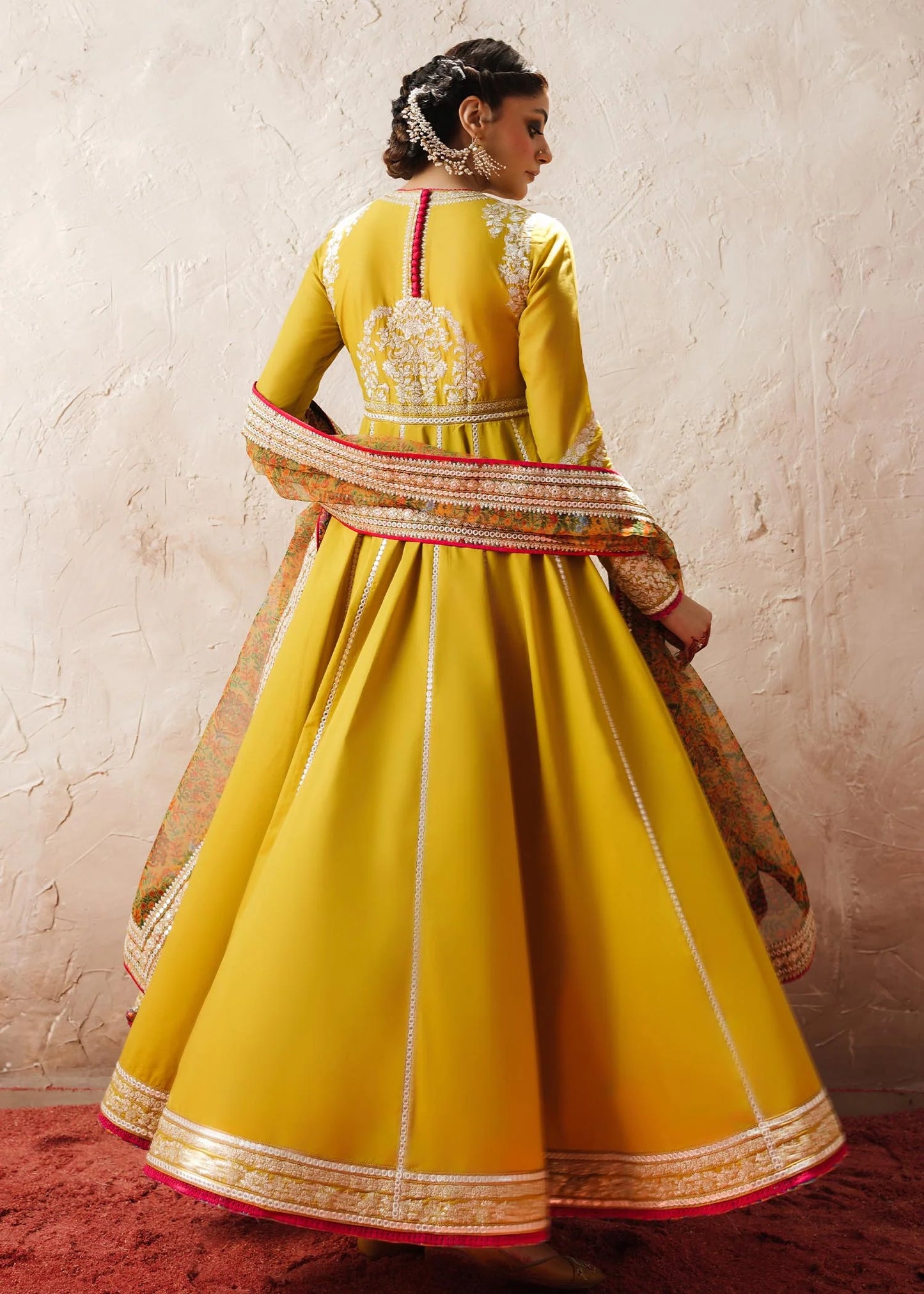 Hussain Rehar | Zard Bahaar | Pishwas Embroidered Lawn