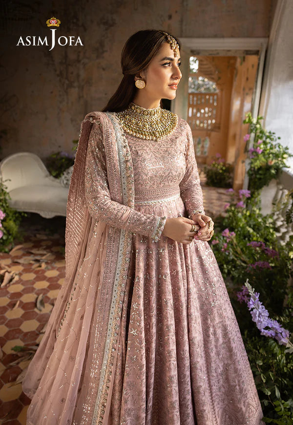 Asim Jofa | Festive Embroidered Chiffon Maxi Gown
