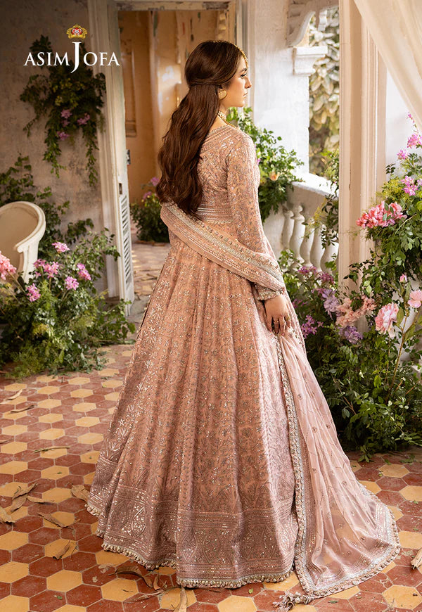 Asim Jofa | Festive Embroidered Chiffon Maxi Gown