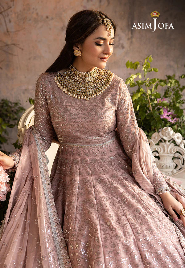Asim Jofa | Festive Embroidered Chiffon Maxi Gown