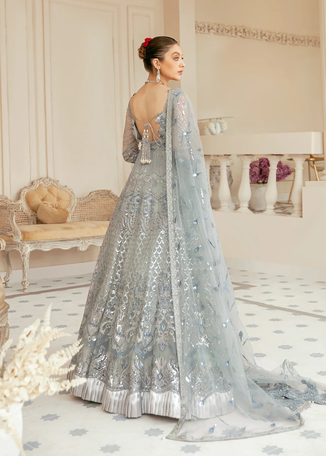 Bali | Embroidered Raw Silk Lehenga