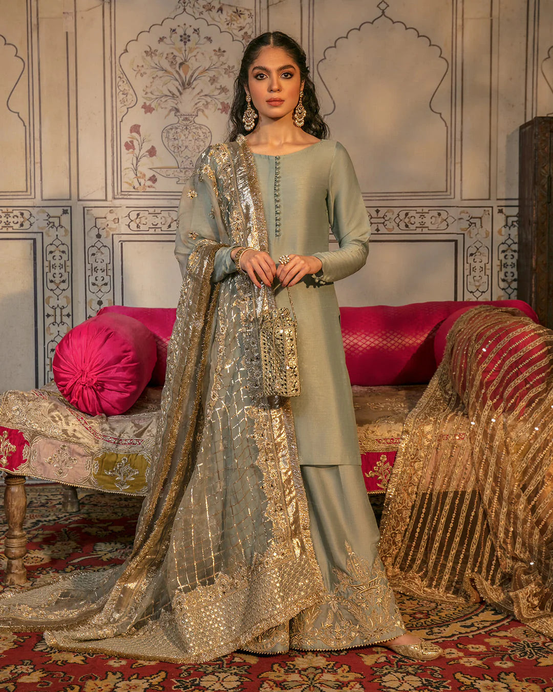Faiza Saqlain | Korean Raw Silk Embroidered Festive Wear