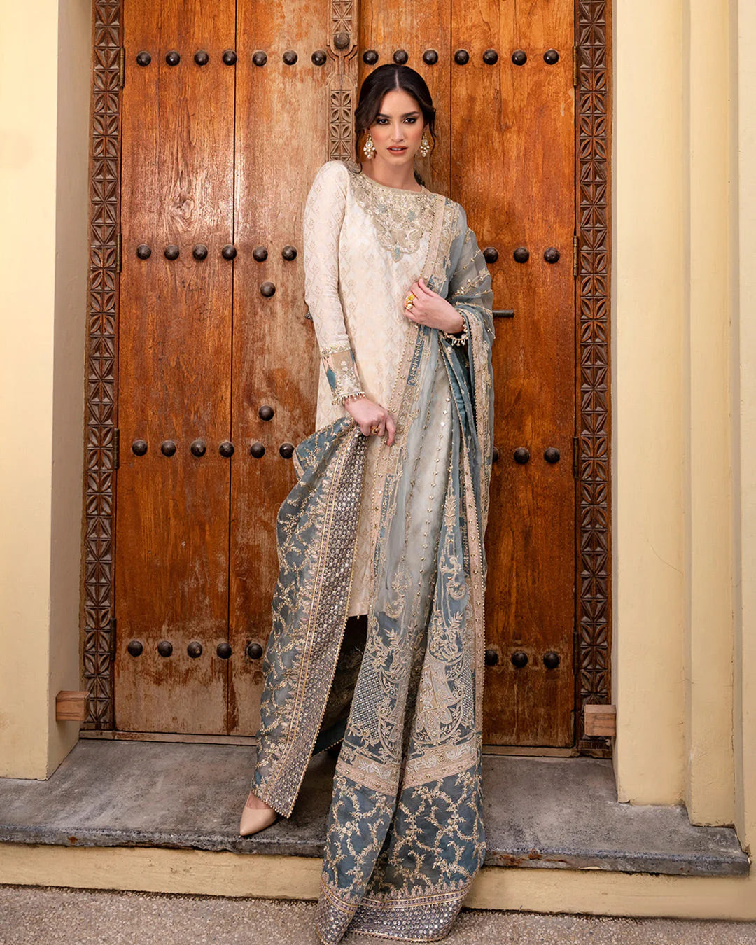 Faiza Saqlain | Embellished Karandi Festive Wear