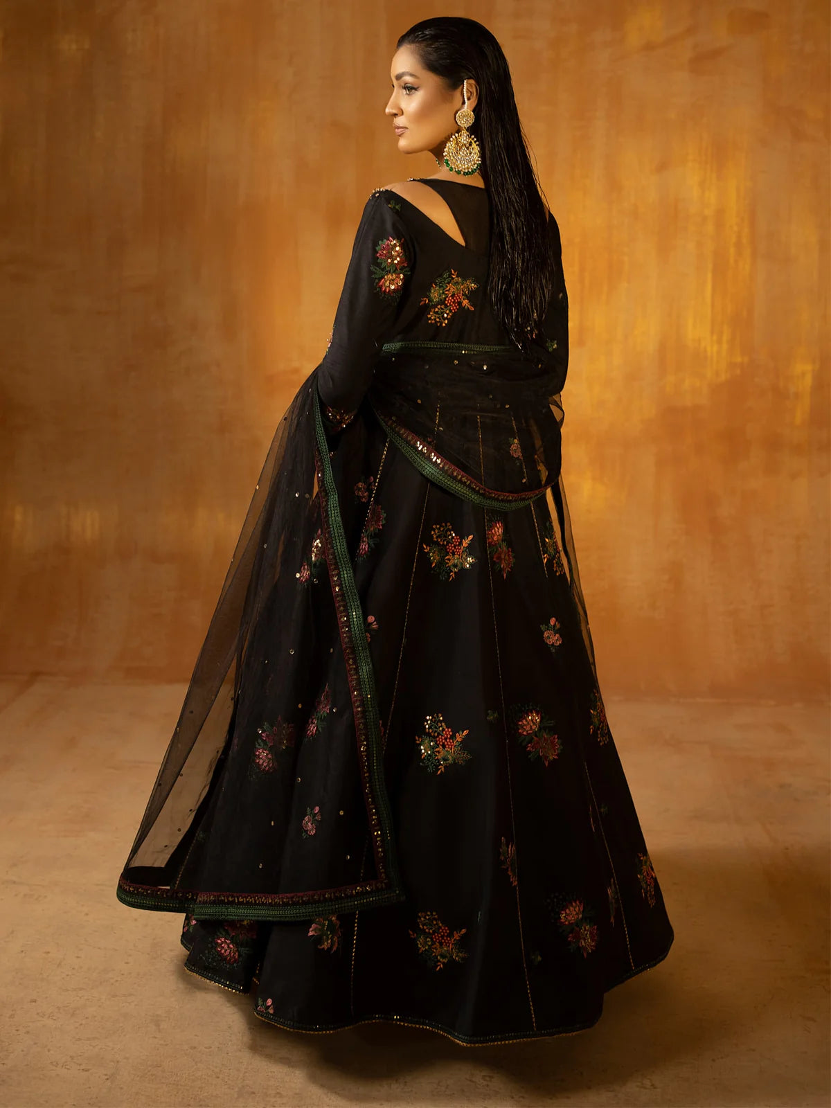 Tara | Festive Wear Silk Pishwas Dress