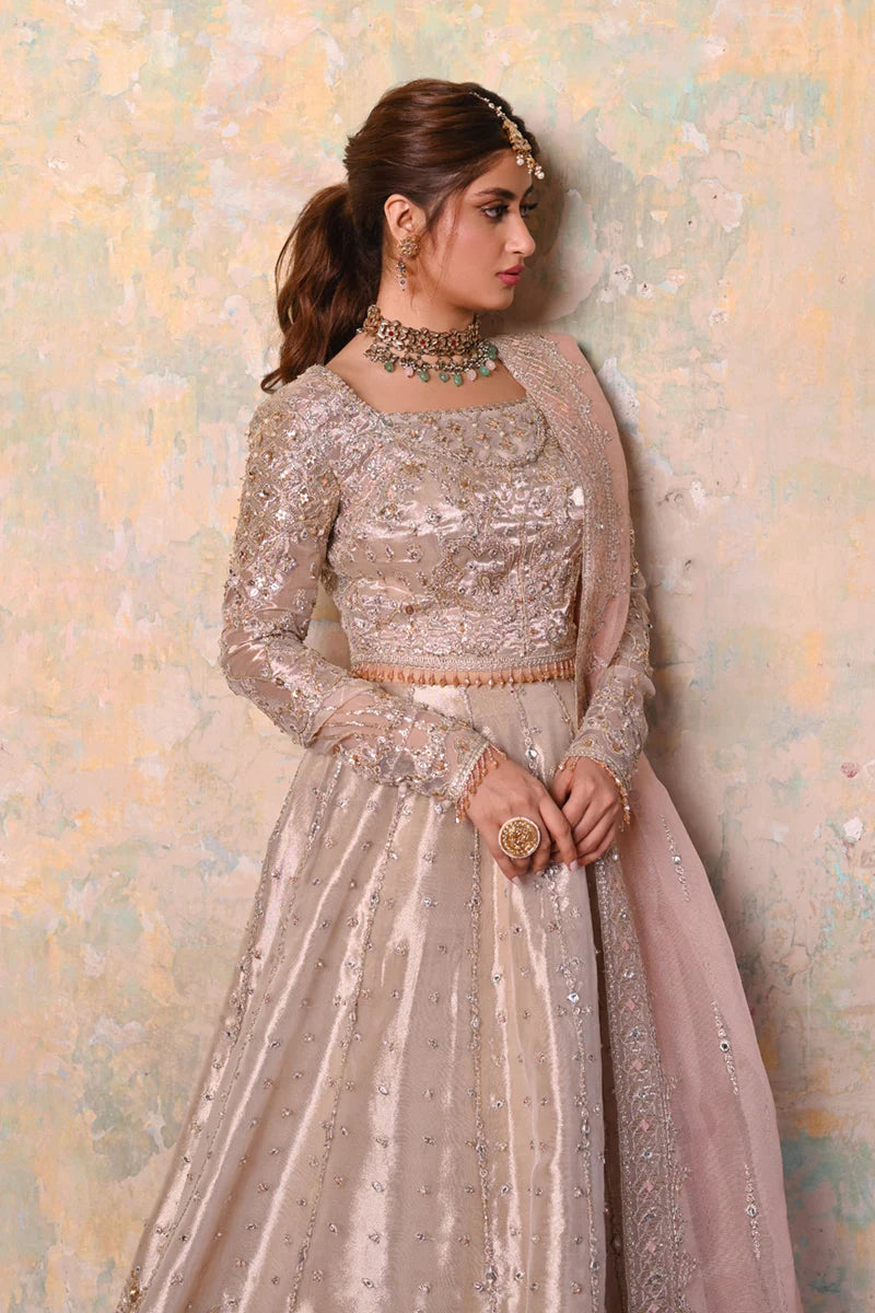 Qalamkar | Gotta Embroidered Lehenga with lace