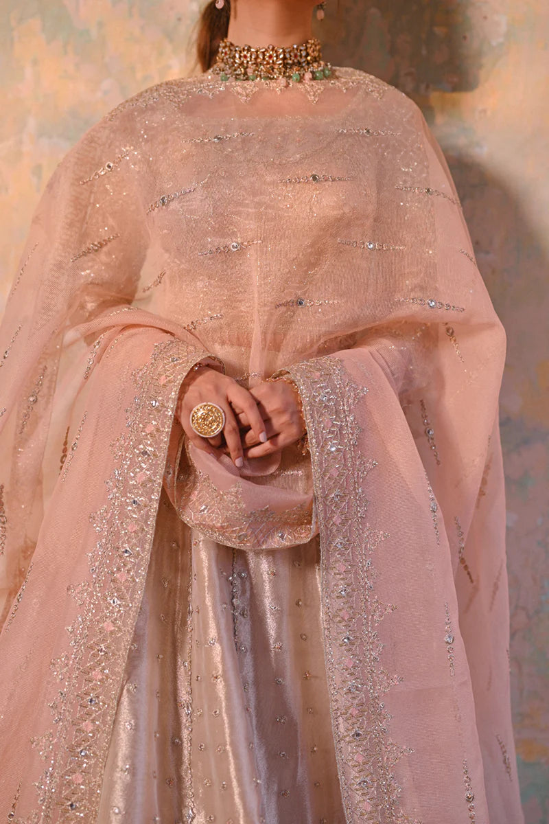 Qalamkar | Gotta Embroidered Lehenga with lace