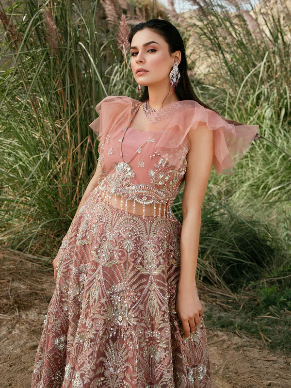 Stella | Rose Pink Embellished Co Ord Dress