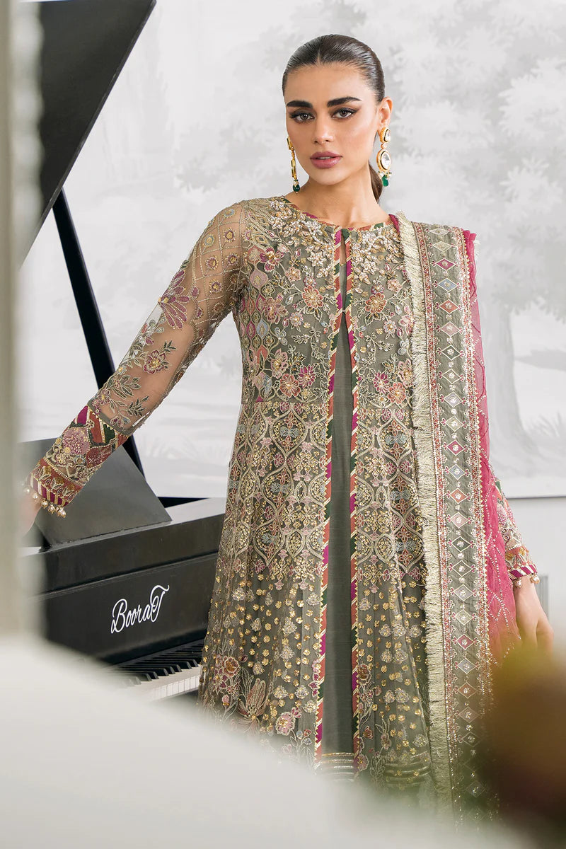 BAROQUE | Embroidered Net Gown