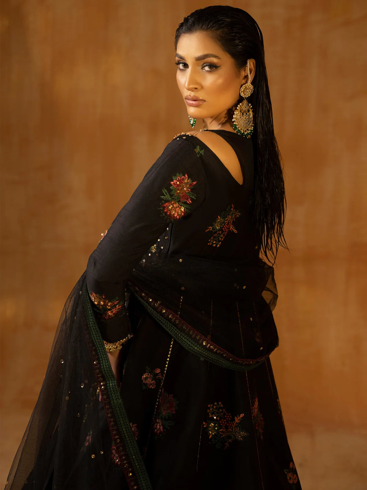 Tara | Festive Wear Silk Pishwas Dress