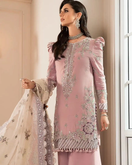 Maria B | Sateen Embroidered Suit