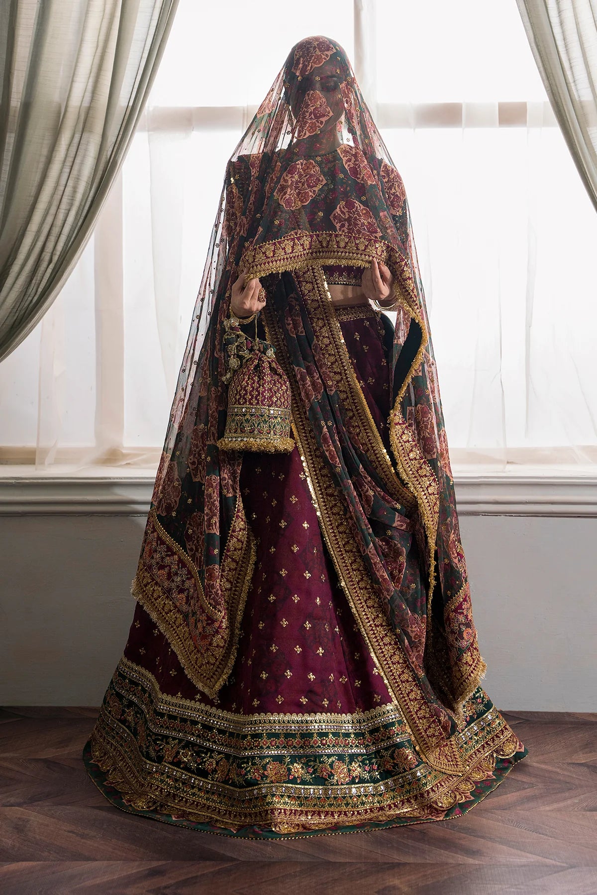 BAROQUE | Embroidered Chiffon Lehenga