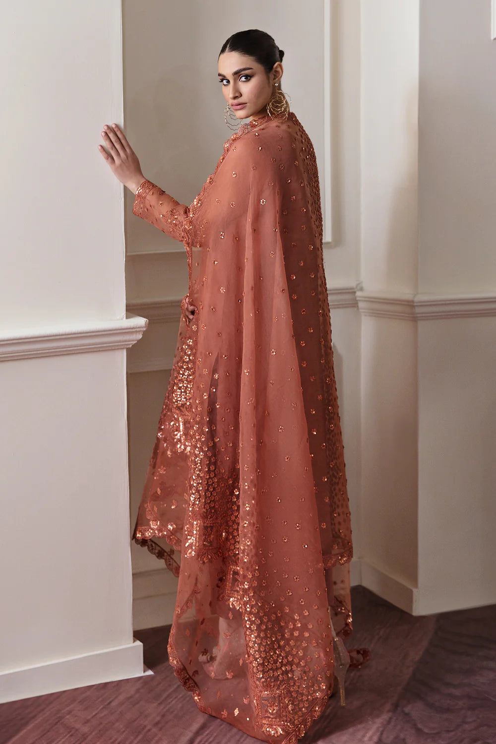 BAROQUE | Embroidered Chiffon Suit