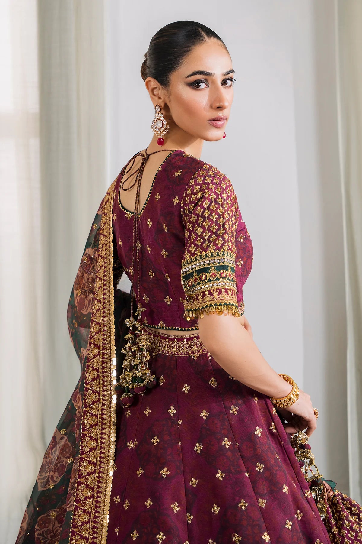 BAROQUE | Embroidered Chiffon Lehenga