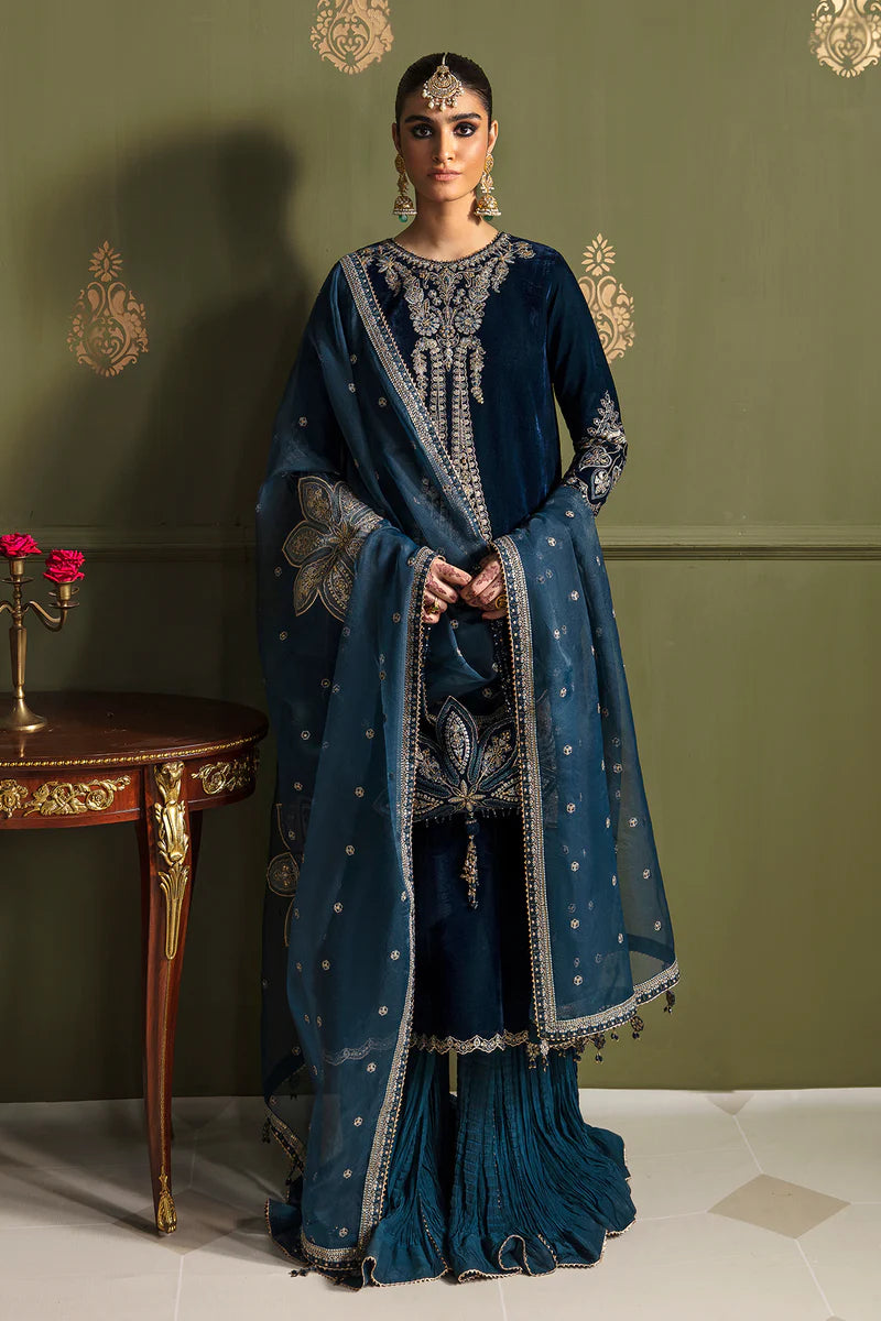 BAROQUE | Embroidered Velvet Sharara