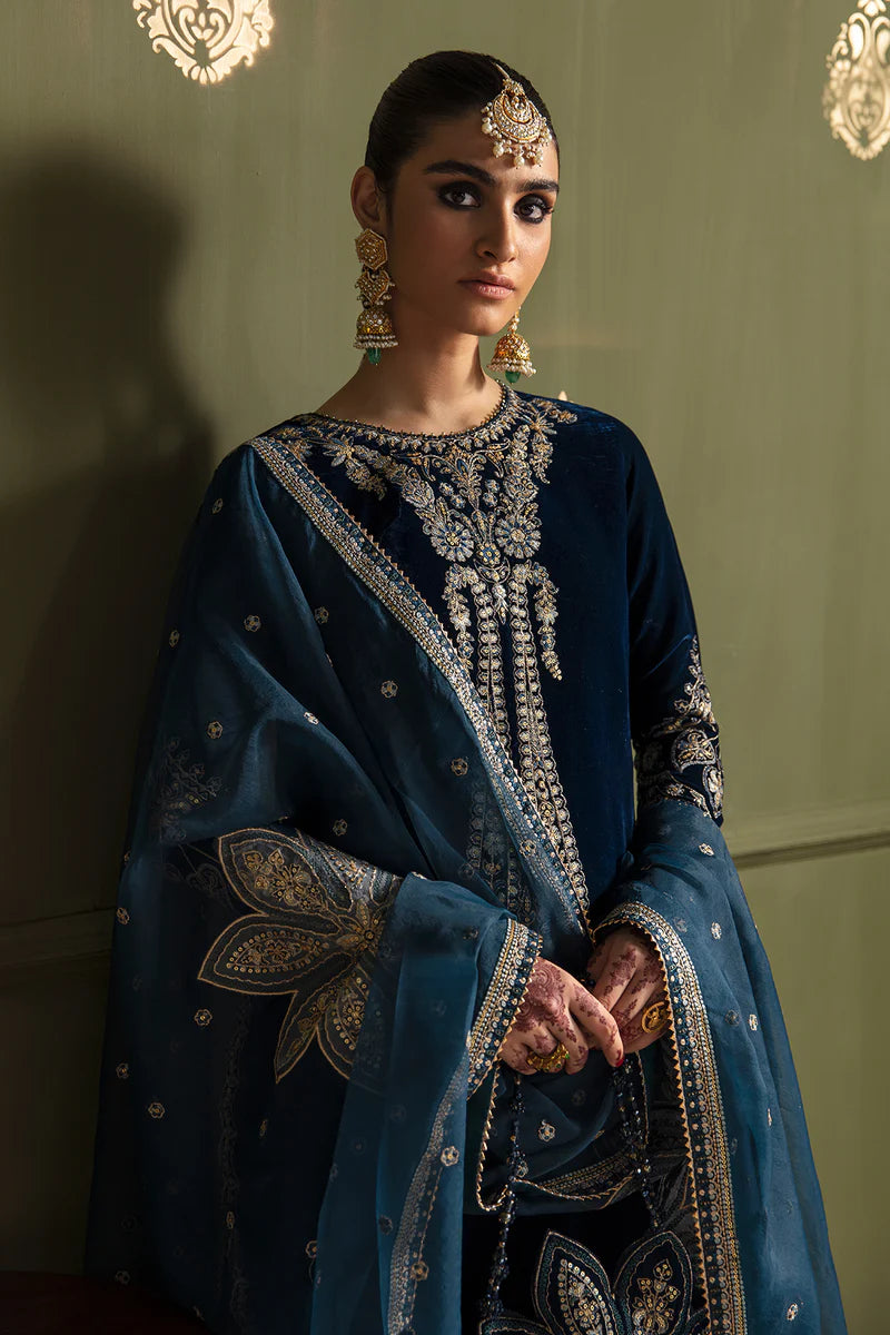 BAROQUE | Embroidered Velvet Sharara