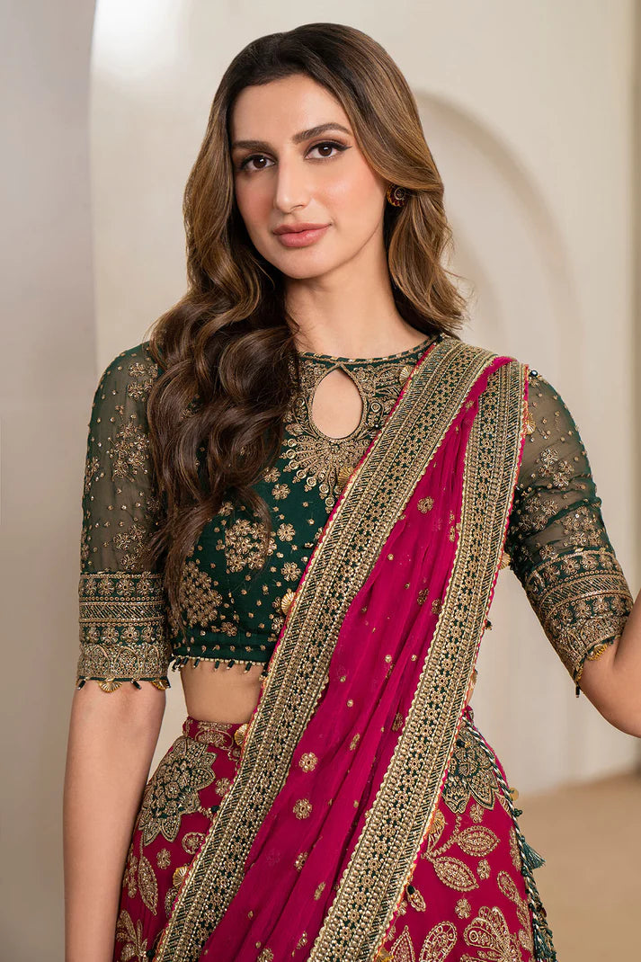 Neesa | Festive Wear Embroidered Chiffon Lehenga