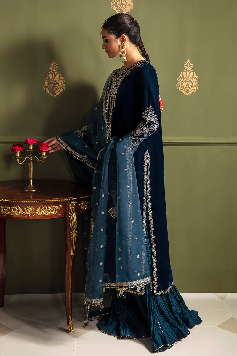 BAROQUE | Embroidered Velvet Sharara