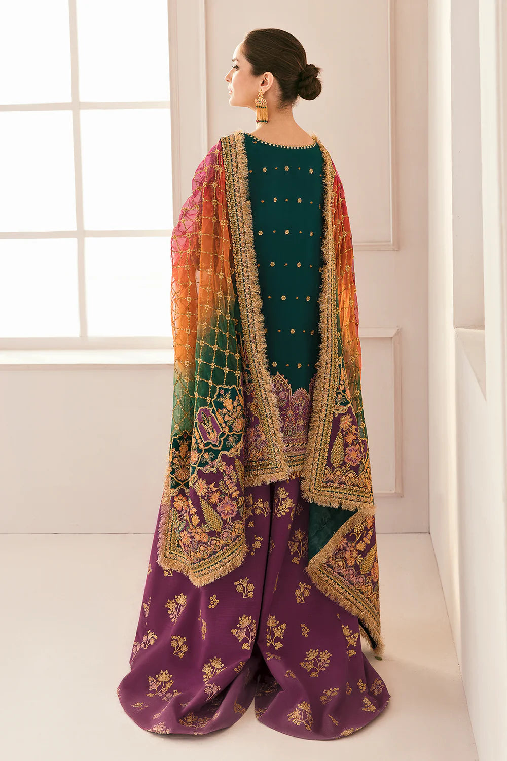BAROQUE | Embroidered Chiffon Sharara
