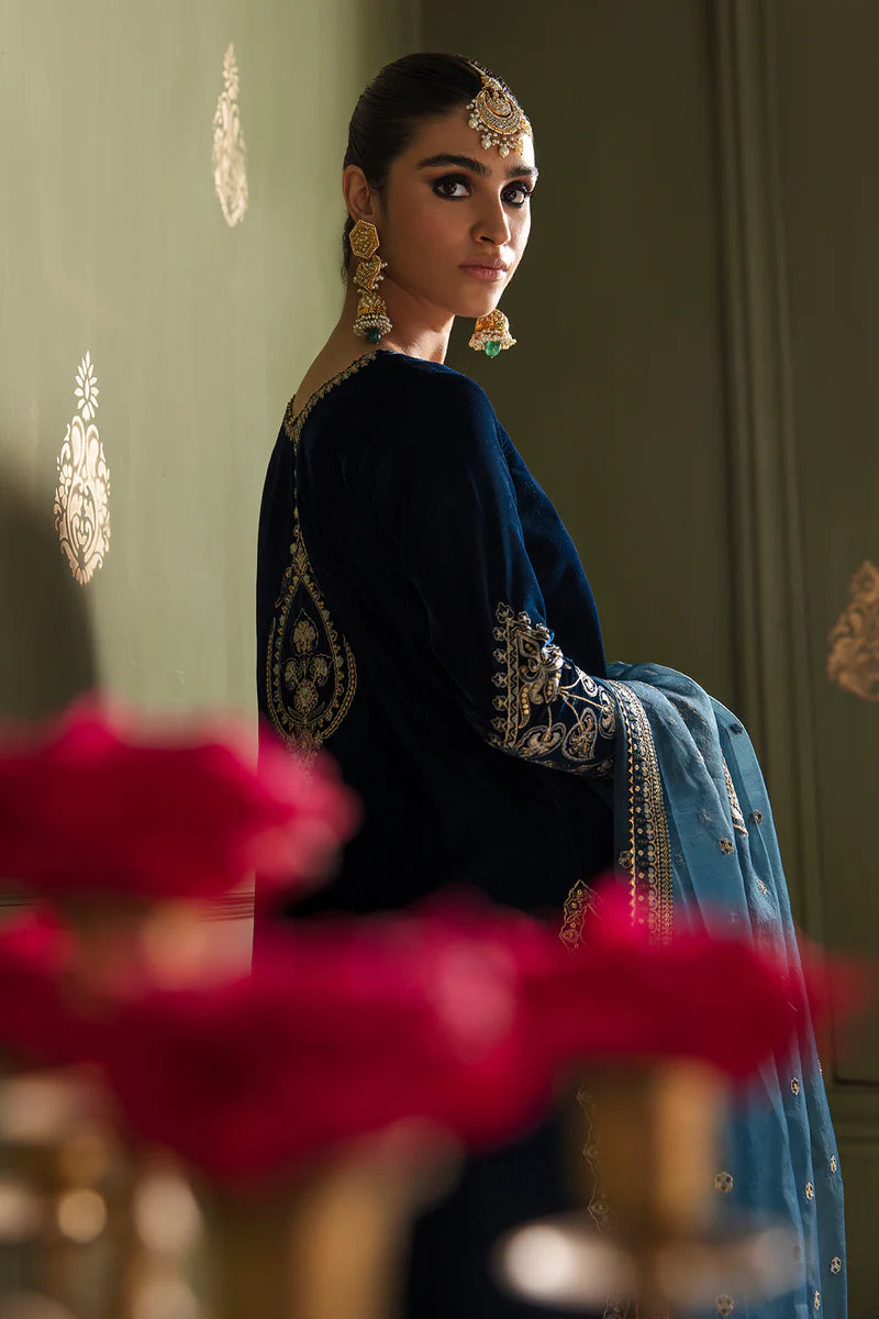 BAROQUE | Embroidered Velvet Sharara