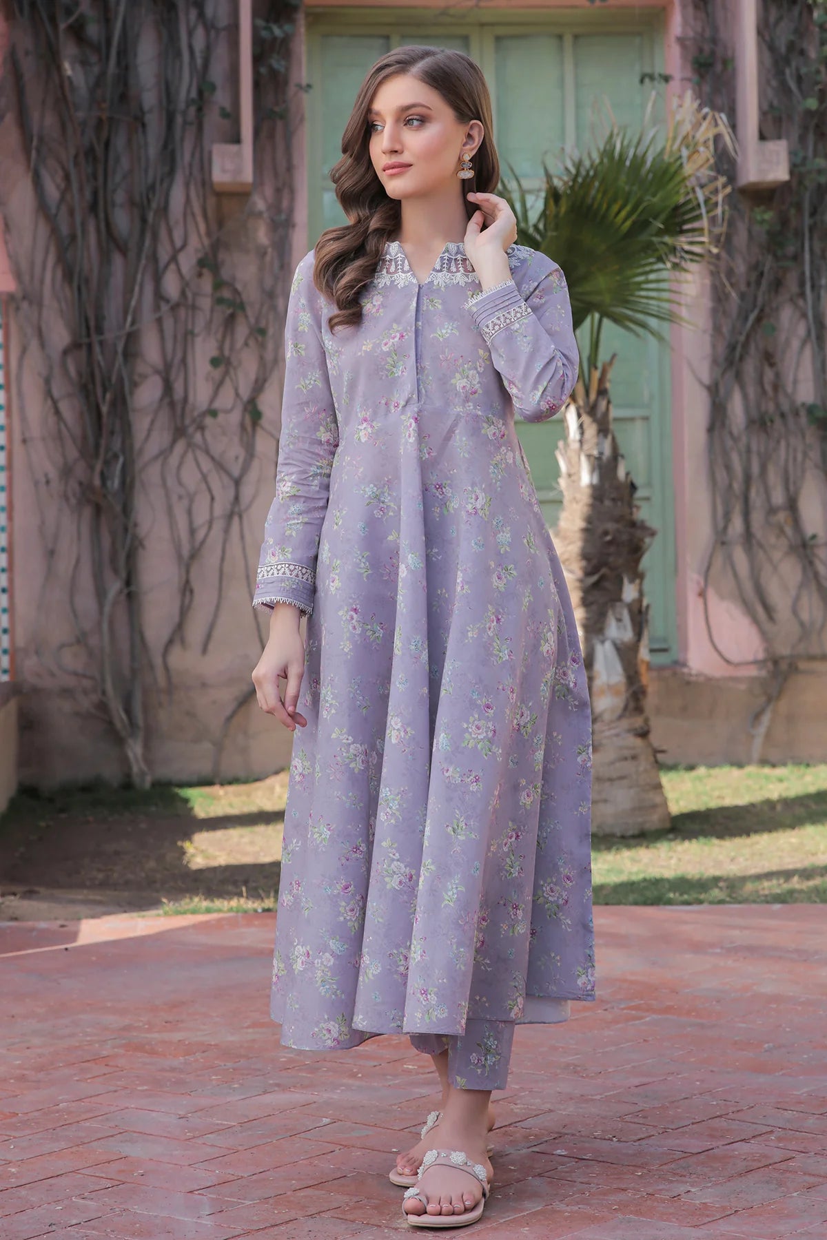 Women's Floral Lawn Dress