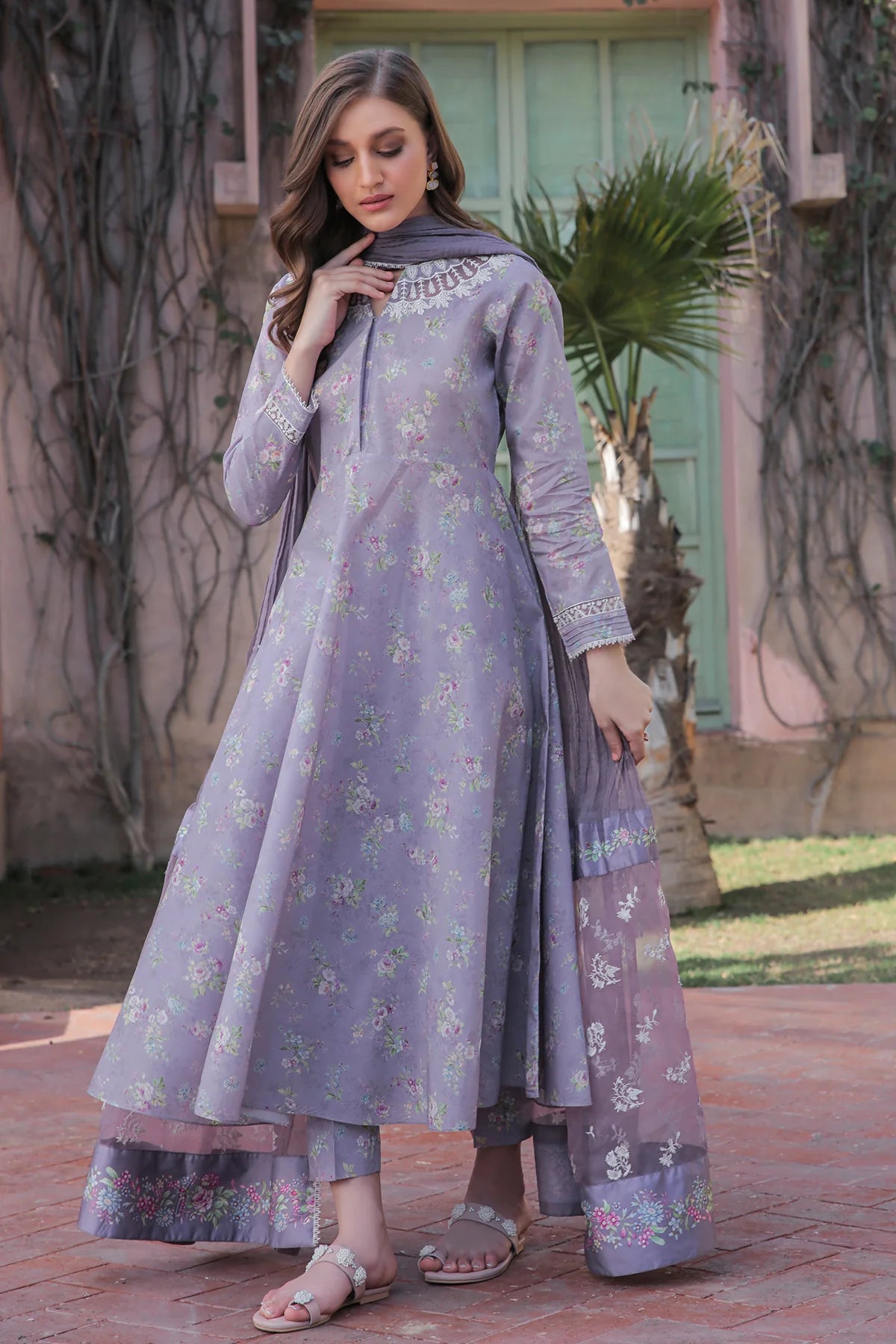Women's Floral Lawn Dress