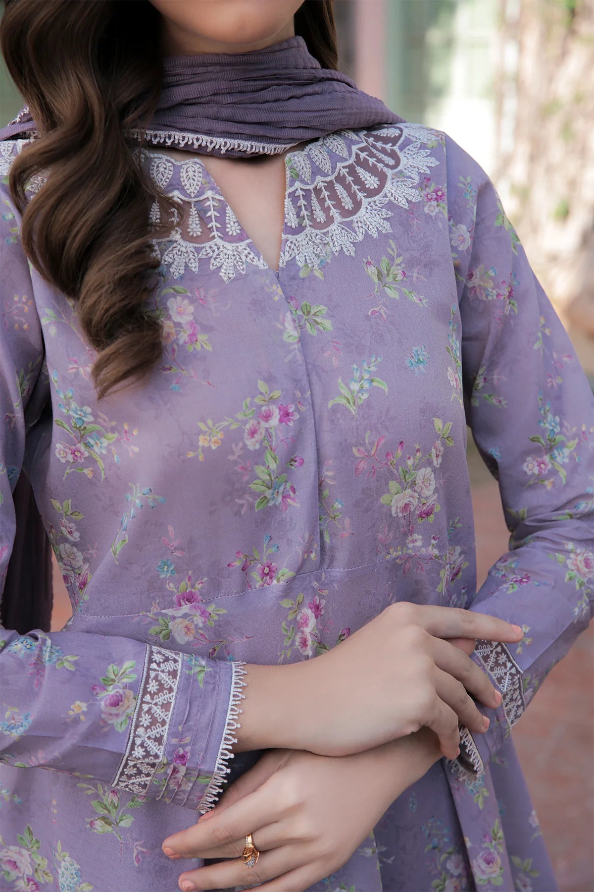 Women's Floral Lawn Dress