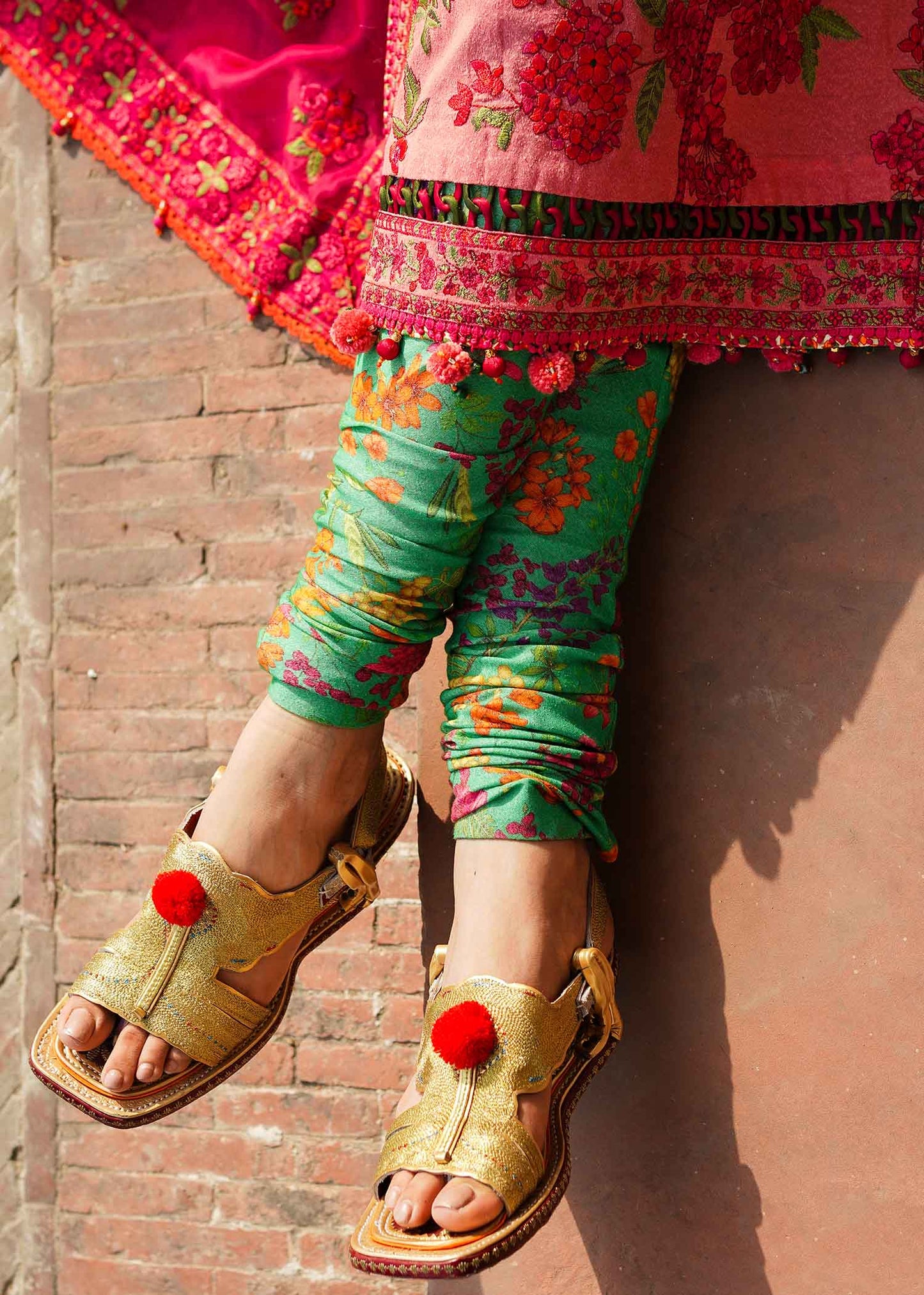 Hussain Rehar - Tulip | Embroidered Karandi Churidar