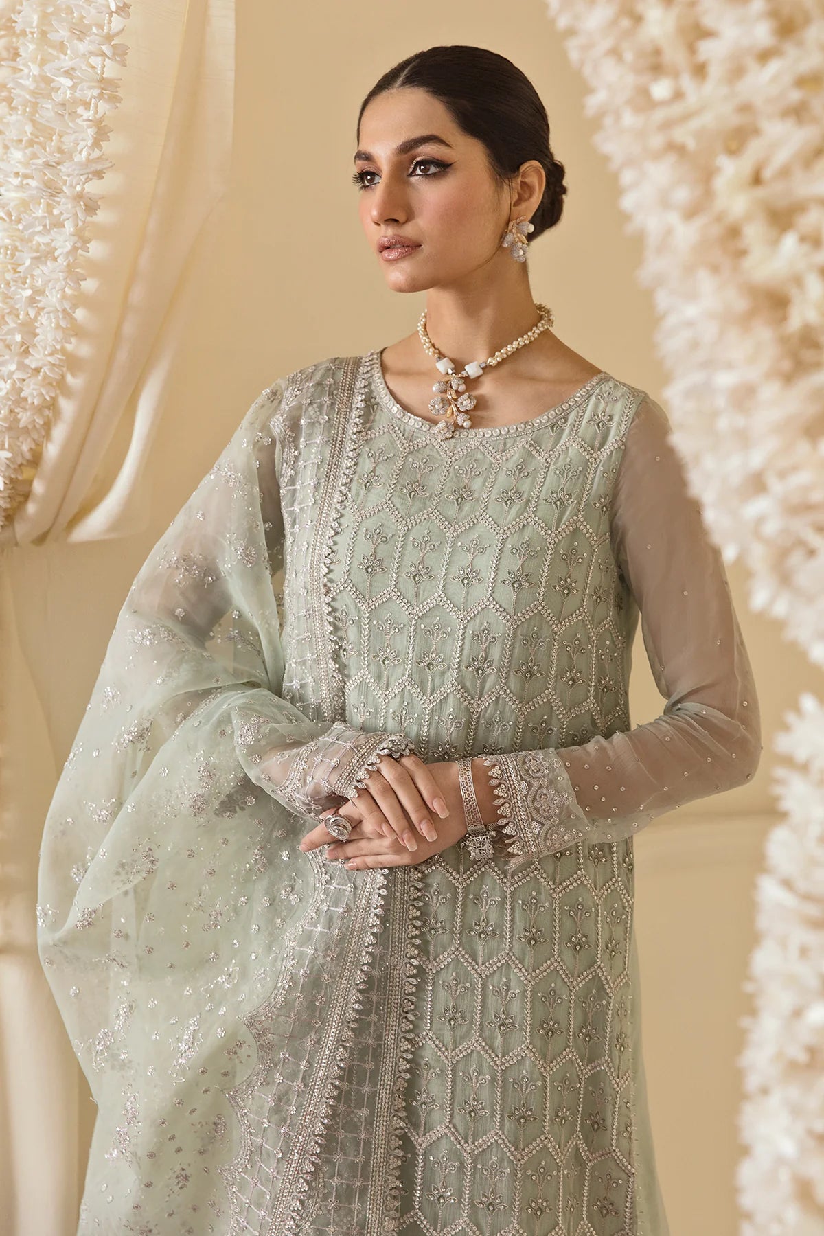 Women's Green Chiffon Dress
