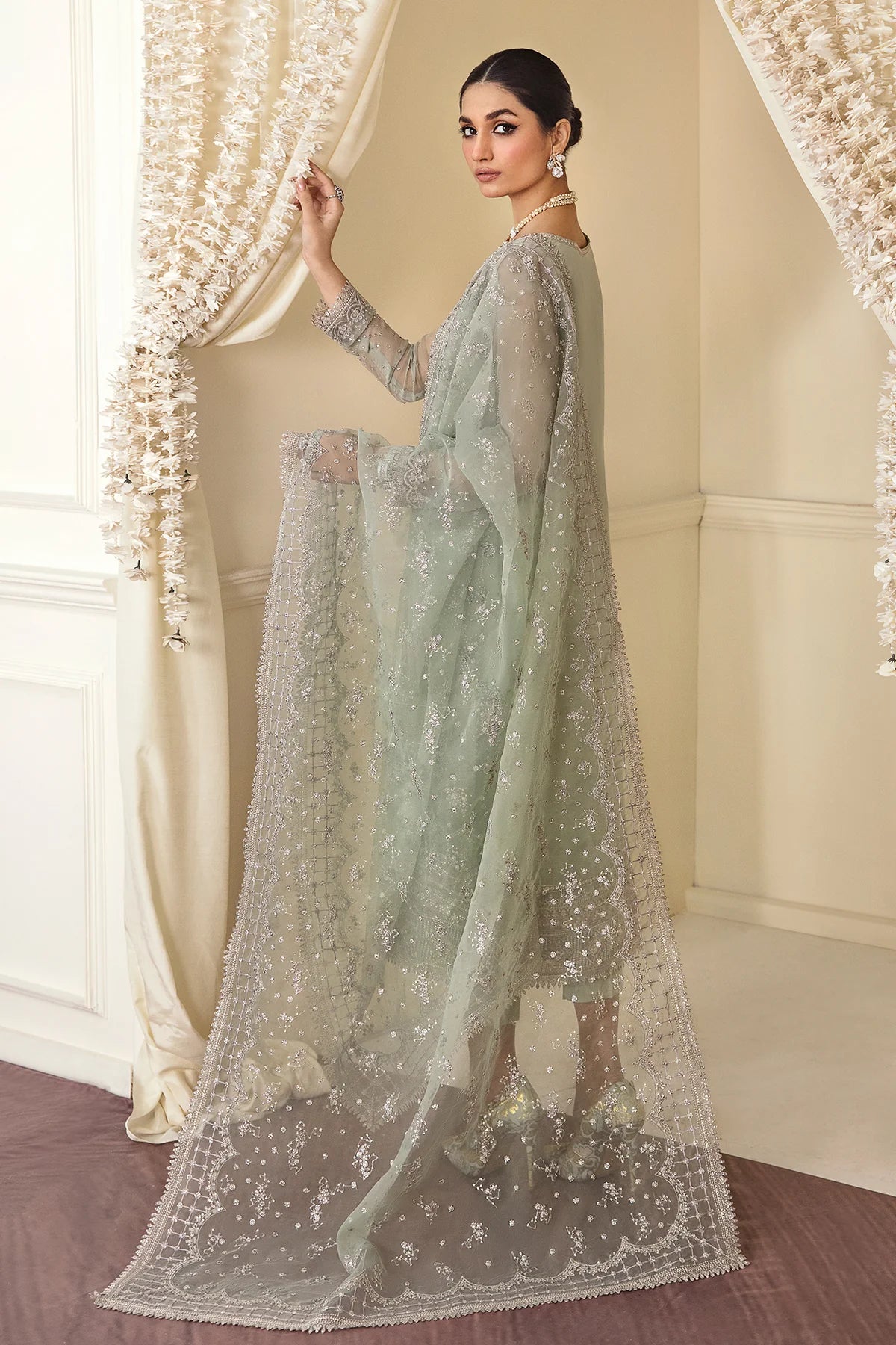 Women's Green Chiffon Dress