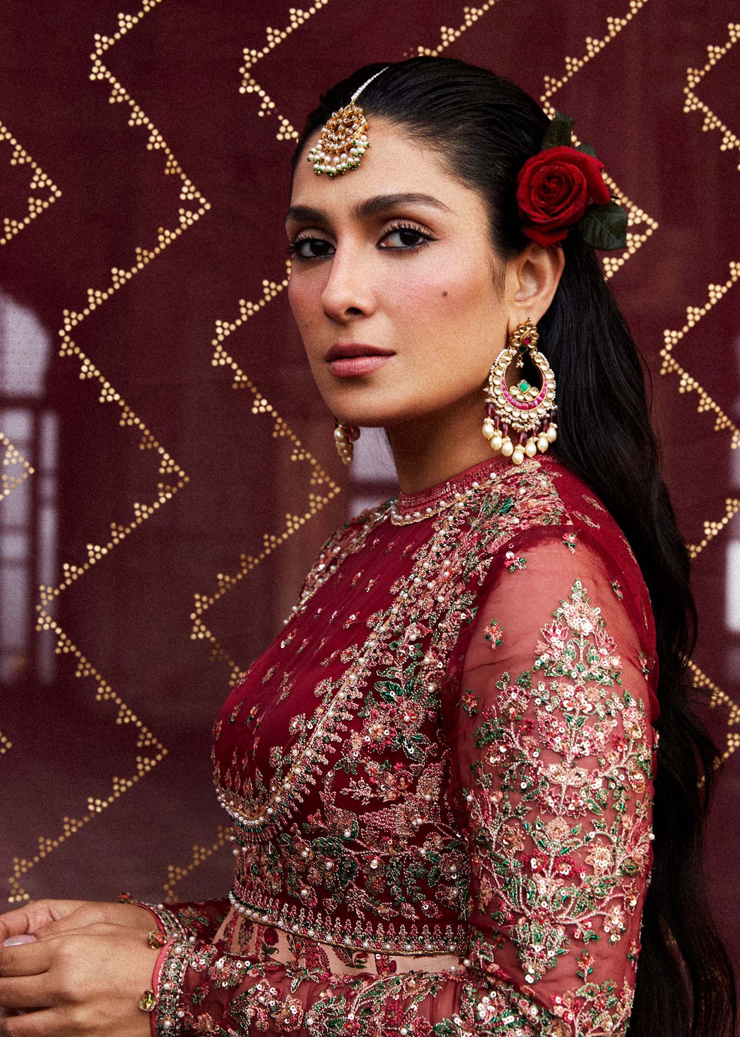 Hussain Rehar | Embroidered Silk Churidar