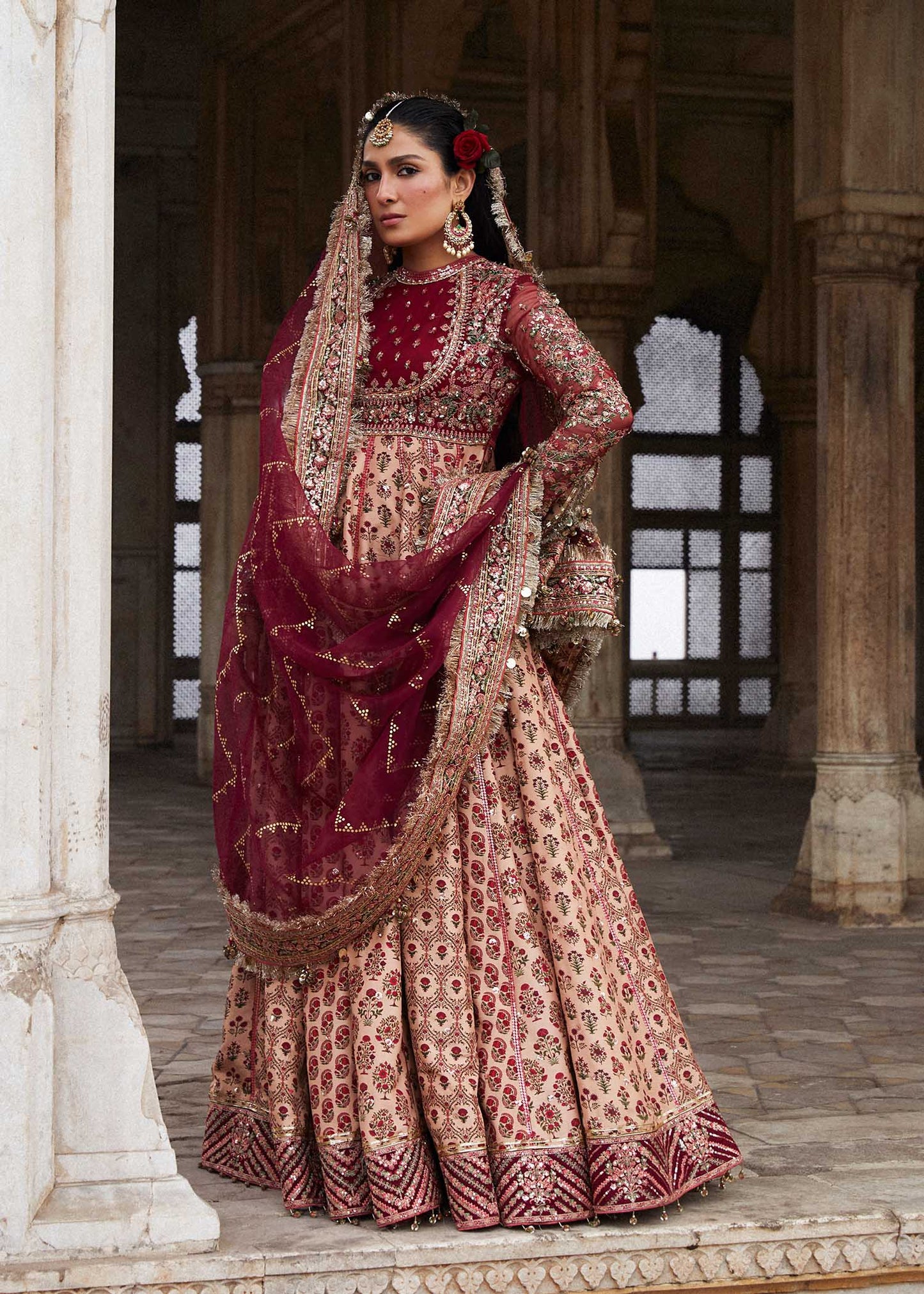 Hussain Rehar | Embroidered Silk Churidar