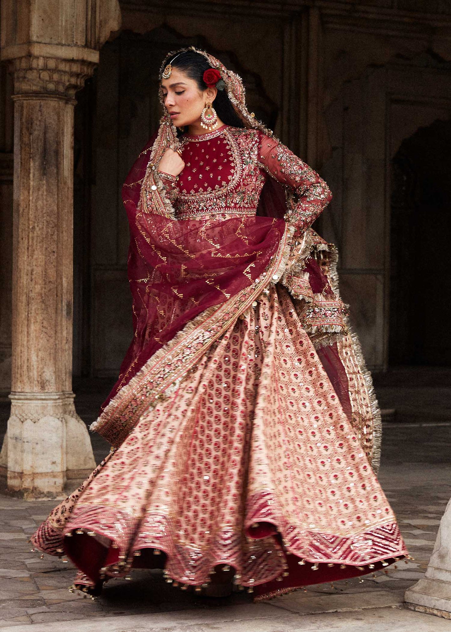 Hussain Rehar | Embroidered Silk Churidar