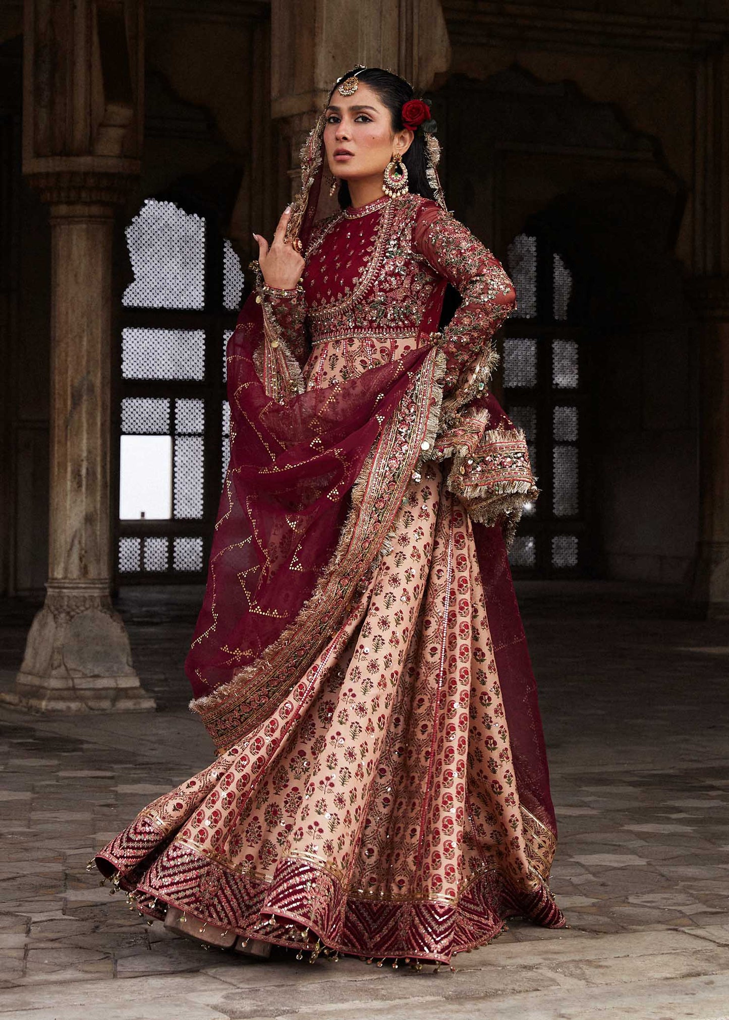 Hussain Rehar | Embroidered Silk Churidar