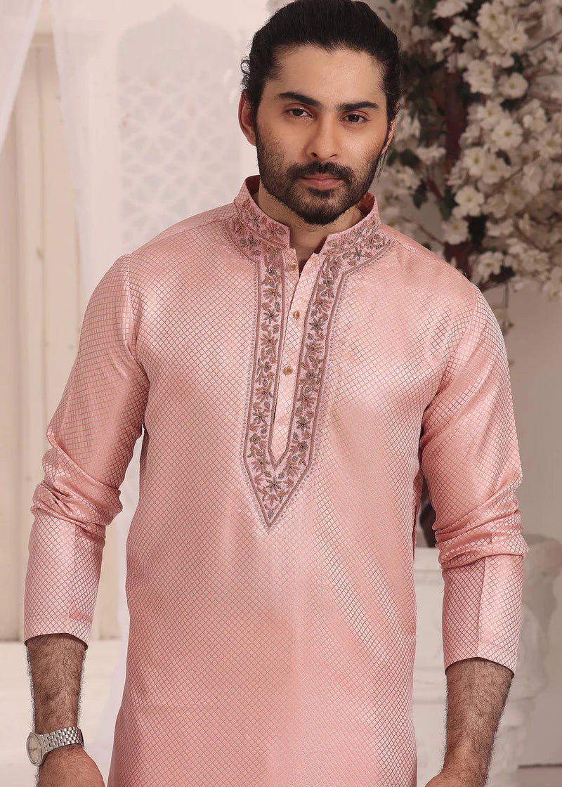Cotton Candy Kurta Jamawar Set