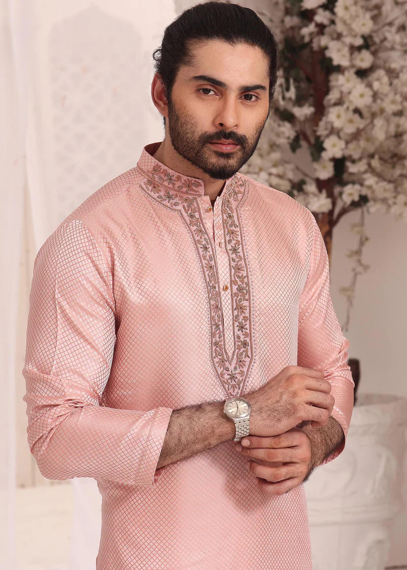 Cotton Candy Kurta Jamawar Set