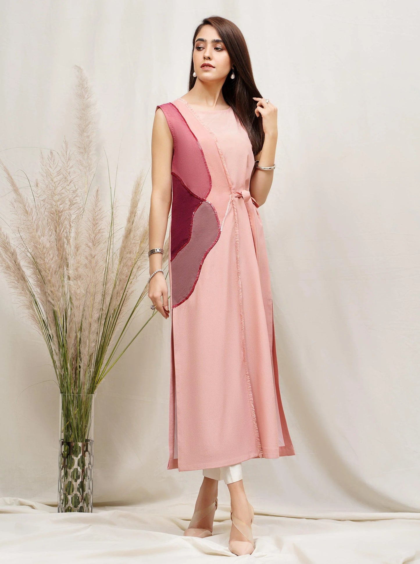 Crimson Pearl | Bemberg Summer Co Ord Set