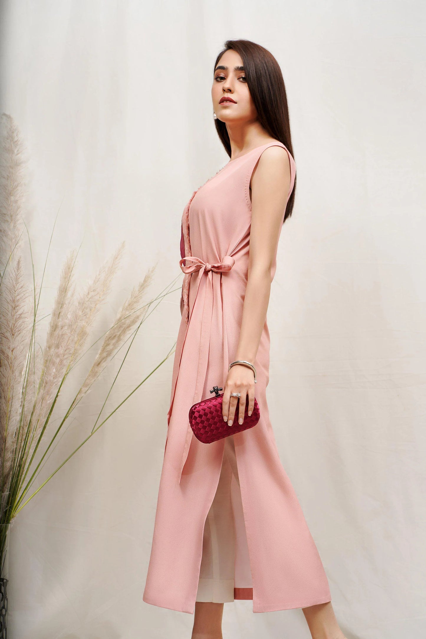Crimson Pearl | Bemberg Summer Co Ord Set