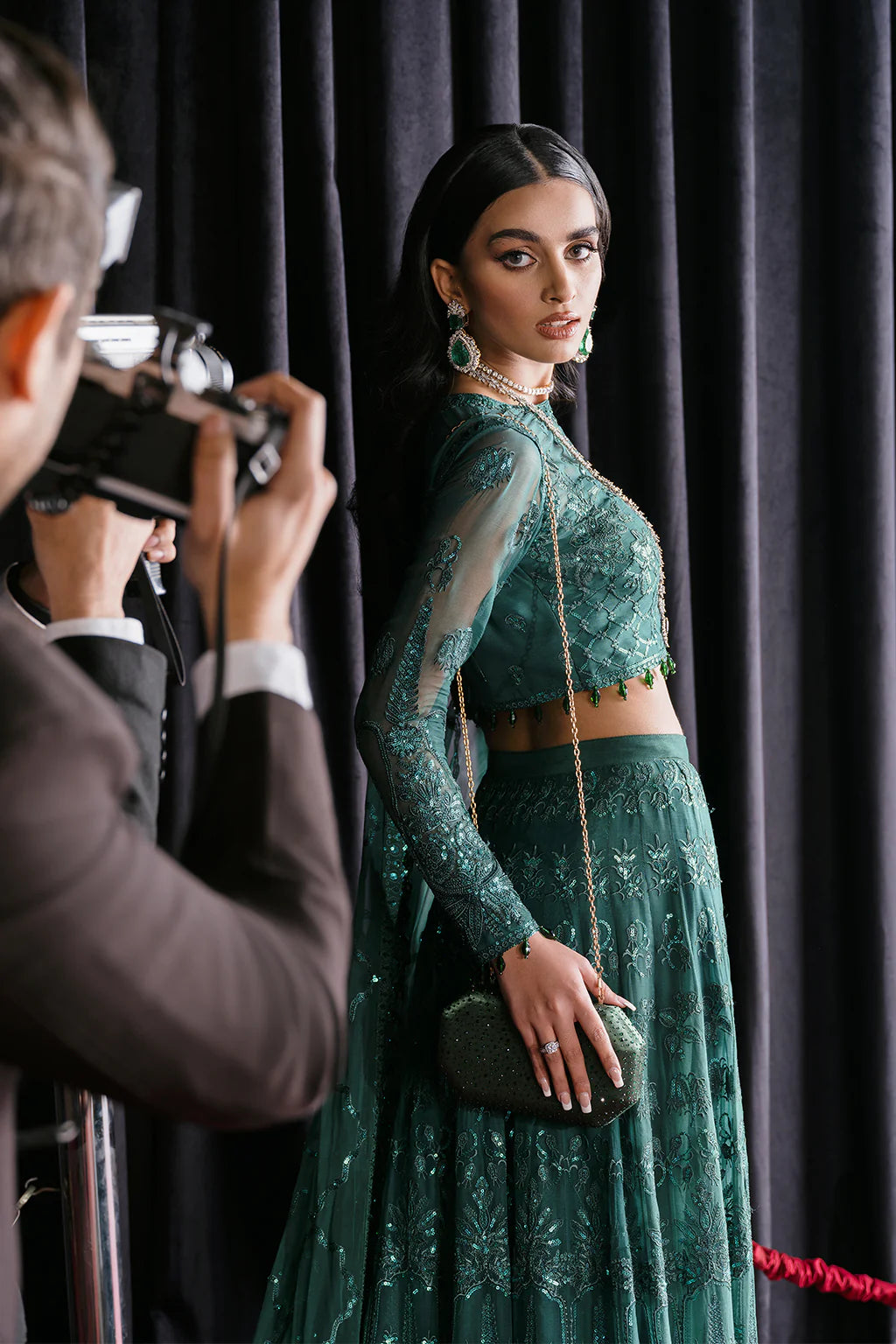 Imperial Ivy | Festive Wear Embroidered Lehenga