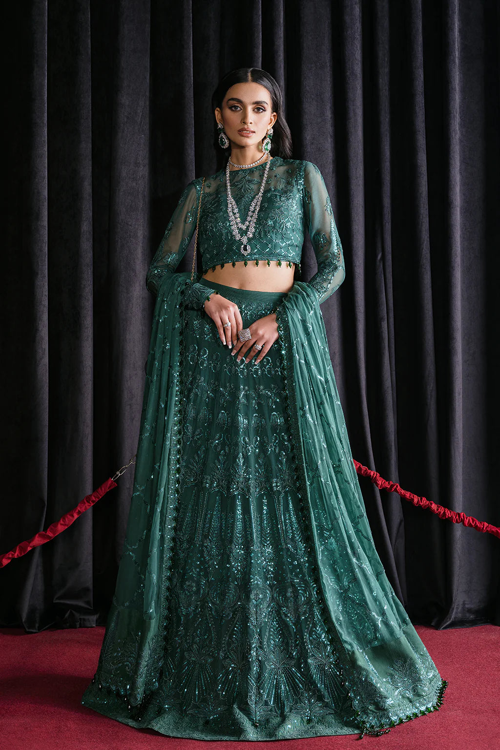 Imperial Ivy | Festive Wear Embroidered Lehenga