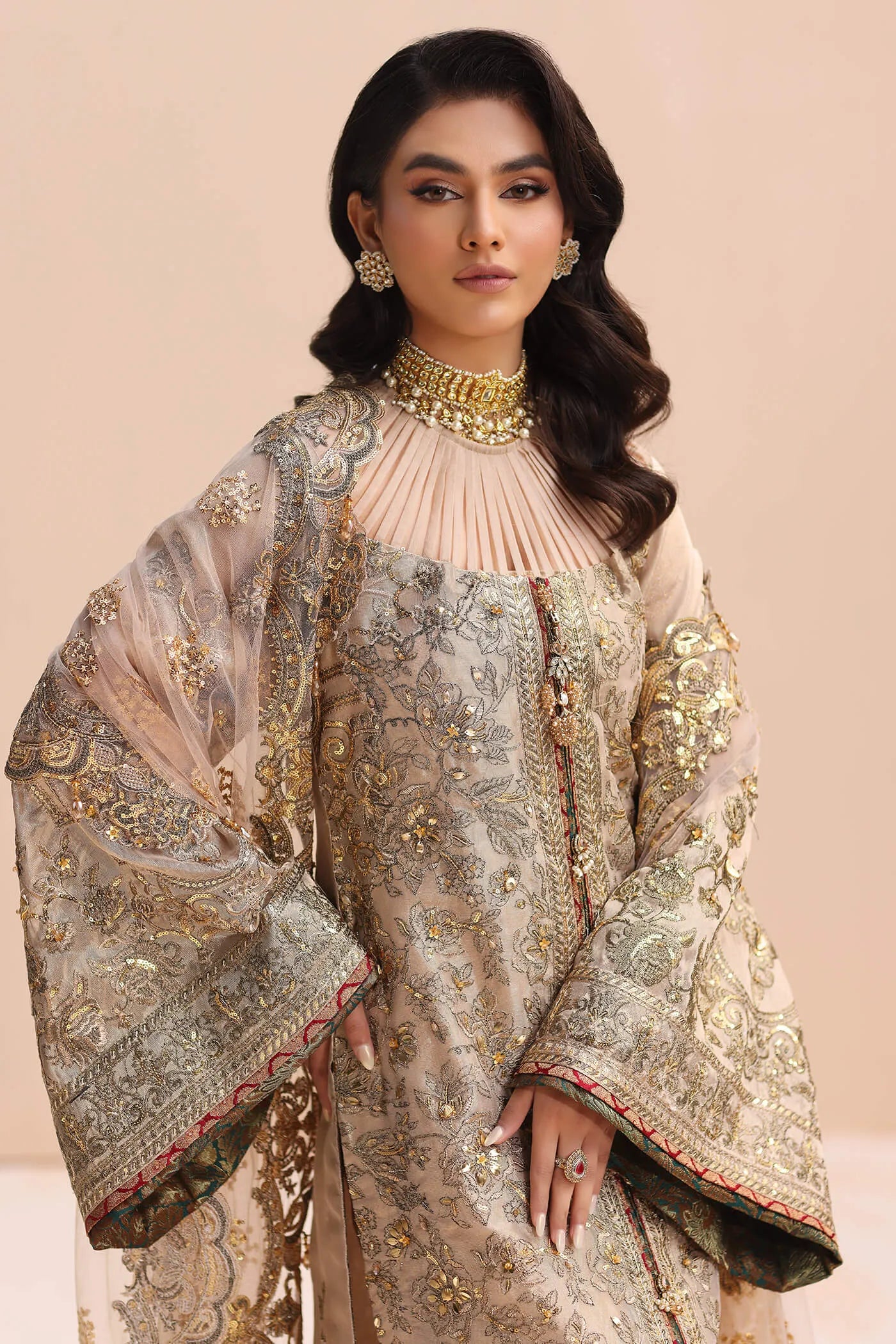 Divine Princess | Embroidered Hand Embellished Suit