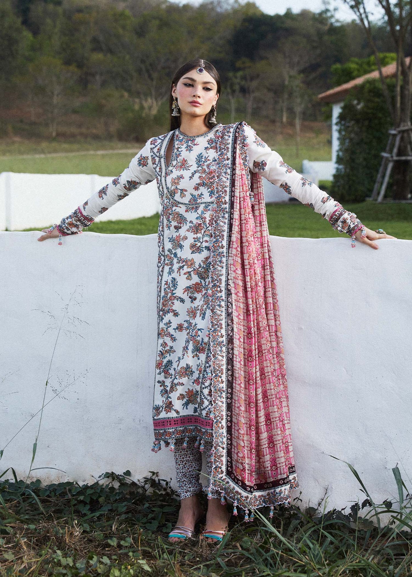Hussain Rehar | Festive Wear Lawn Churidar