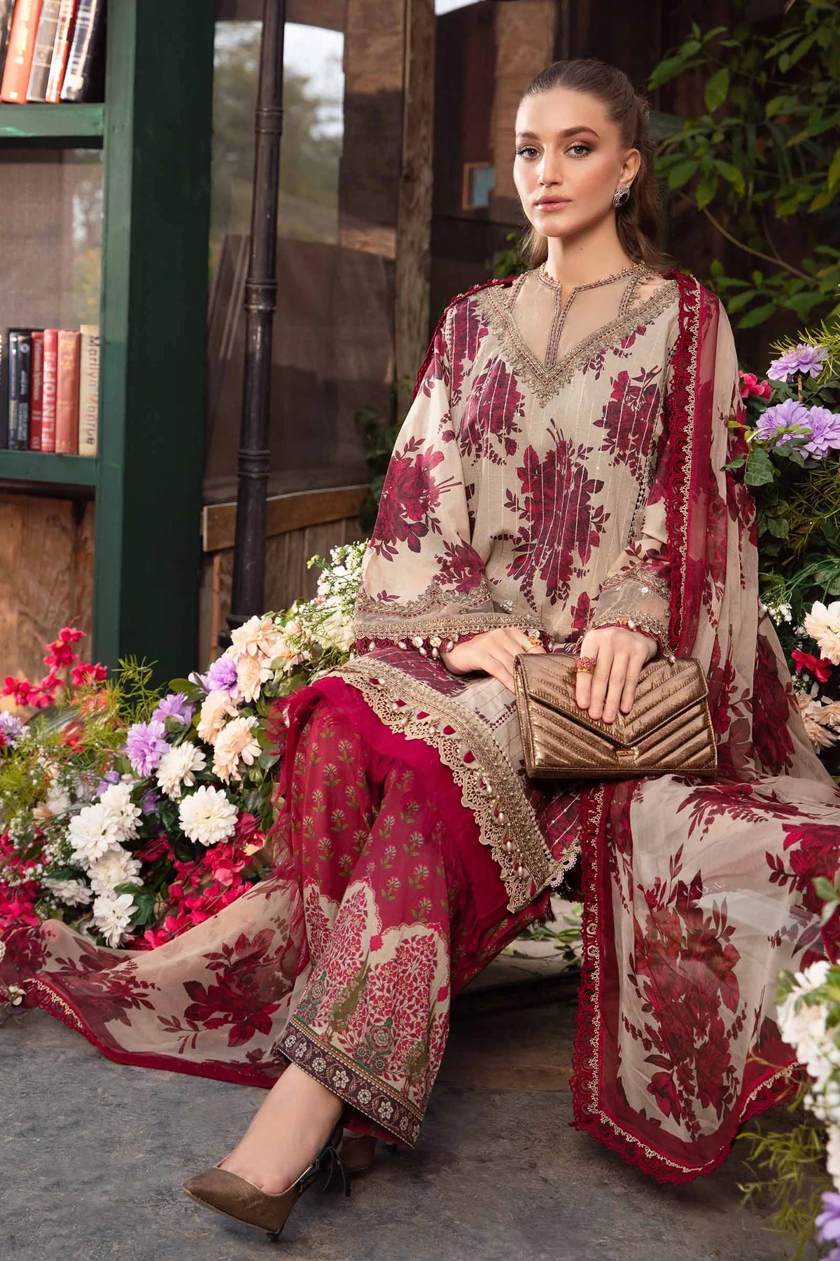 Maria B | Embroidered Lawn Set